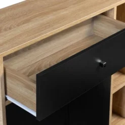 Contenitore Scandinavo EMMIE In Legno E Nero Con Armadio E Cassetto -Wenko Negozio 71919124 5