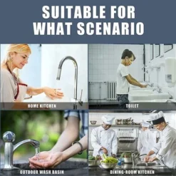 Rubinetto In Silicone Maniglia Raccogligocce Rubinetto In Silicone Paraspruzzi Per Lavello, Rubinetto Per Lavello Tappetino Grigio -Wenko Negozio 72553595 5