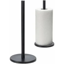 Frescura Portarotolo Inox/Nero 32cm