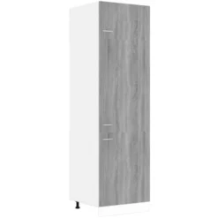 Armadio Per Frigo Grigio Sonoma 60x57x207 Cm Legno Multistrato VidaXL