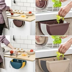 Pattumiera Pieghevole A Parete Sospesa, Pattumiera Pieghevole Per Alimenti Da Cucina -Wenko Negozio 73332372 5