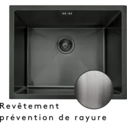 Luisa Lavello A Vasca Singola 55x45 Gun Metal 8 Luisa Lavello A Vasca Singola 55x45 Gun Metal -Wenko Negozio 74886759 4