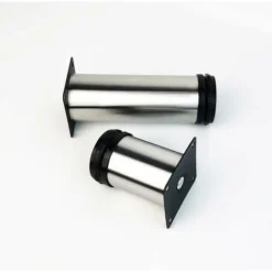 Set Di 8 Gambe Per Mobili, Gambe Per Mobili Con Gambe Regolabili, Metallo Cromato, Altezza Regolabile (totale: 80-95 Mm) -Wenko Negozio 75983661 4