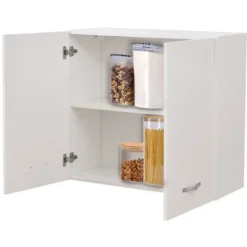 Pensile Da Cucina Armadio Sospeso Da Parete Con Doppia Anta Colore Bianco 9 Pensile Da Cucina Armadio Sospeso Da Parete Con Doppia Anta Colore Bianco -Wenko Negozio 76150636 5