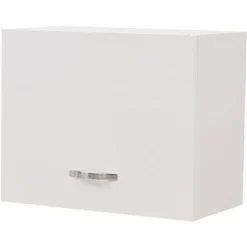 Pensile Da Cucina Ribaltabile Muro Armadio Sospeso Parete Colore Bianco