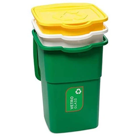 Pattumiera Eco 3 Pezzi Per Raccolta Differenziata 2 Pattumiera Eco 3 Pezzi Per Raccolta Differenziata - immagine 2