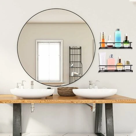 MINKUROW Portaspezie Da Parete In Metallo, 2 Pezzi Portaspezie Da Cucina Da Parete-Circa 29×6×6cm, Il Set Di Portaspezie Da Cucina Da Parete-Portaspezie Da Cucina Da Parete Nero 3 MINKUROW Portaspezie Da Parete In Metallo, 2 Pezzi Portaspezie Da Cucina Da Parete-Circa 29×6×6cm, Il Set Di Portaspezie Da Cucina Da Parete-Portaspezie Da Cucina Da Parete Nero - immagine 3