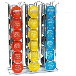 Stand In Metello Acciaio Inossidabile Porta Capsule Caffè Dolce Gusto 36 Posti