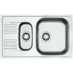 Franke, Franke Euroform EFL 651 – 78, Acciaio Inox Lavello Con Lavello 1 1/2 Bacino Tessuto Di Lino, Forma Franke Euro EFL 651-78
