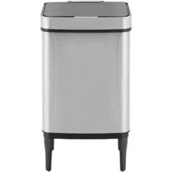 Pattumiera Cestino Spazzatura Con Coperchio 45 Litri Grigia -Wenko Negozio 77484639 5