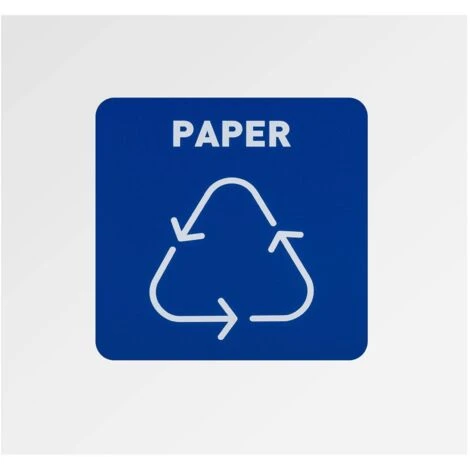 Pattumiera Separatore Di Rifiuti 60 L Etichetta In Carta Bianca 4 Pattumiera Separatore Di Rifiuti 60 L Etichetta In Carta Bianca - immagine 4