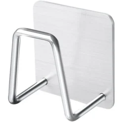 Portaspugna Per Lavello Da Cucina Contenitore Per Lavello Adhensive Per Accessori Da Cucina Resistente Alla Ruggine Acciaio Inossidabile 304
