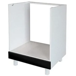Berlenus CF6BN - Base Componibile Cucina Per Forno Ad Incasso, Da 60 Cm, Colore: Nero Superbrillante