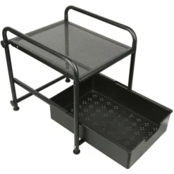 DYHF Organizzatore Armadietto Sottolavello, Ripiano Estraibile Per Organizer, Cestino Portaoggetti Con Cassetto Portaoggetti Scorrevole 37x31x38cm Nero -Wenko Negozio 78070137 3