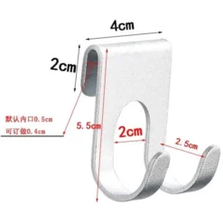 Gancio In Alluminio Per Doccia, Porta In Vetro, Senza Foro, Barra Porta Asciugamani, Gancio Per Rasoio, Bagno, Cucina, Ferramenta, Organizzatore Di Chiavi (sabbia Lucida) 6 Gancio In Alluminio Per Doccia, Porta In Vetro, Senza Foro, Barra Porta Asciugamani, Gancio Per Rasoio, Bagno, Cucina, Ferramenta, Organizzatore Di Chiavi (sabbia Lucida) -Wenko Negozio 78200198 3