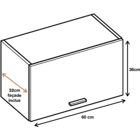 Top Cucina Eco Rovere Naturale 1 Anta Basculante L 60 Cm 2 Top Cucina Eco Rovere Naturale 1 Anta Basculante L 60 Cm - immagine 2