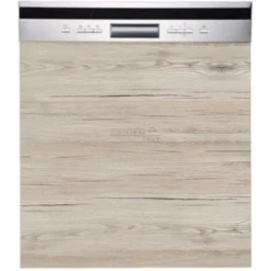 Lavastoviglie Semintegrata Eco Noce Sbiancato Frontale L 60 Cm