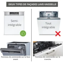 Lavastoviglie Semintegrata Eco Noce Sbiancato Frontale L 60 Cm -Wenko Negozio 78206243 3