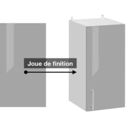 Pannello Di Finitura Per Mobile Alto Eco Glossy Grey