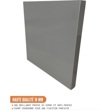 Pannello Di Finitura Per Mobile Alto Eco Glossy Grey 3 Pannello Di Finitura Per Mobile Alto Eco Glossy Grey - immagine 3