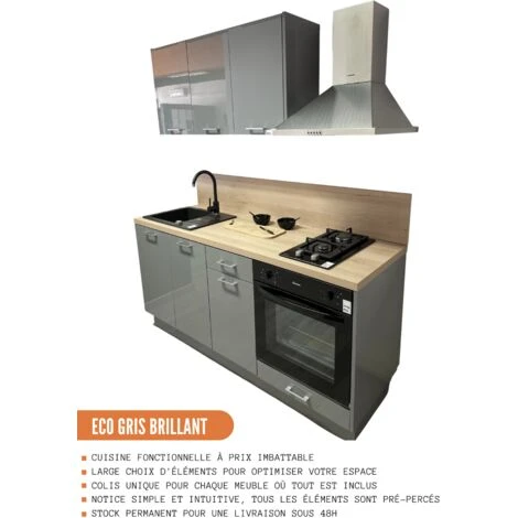 Pannello Di Finitura Per Mobile Alto Eco Glossy Grey 4 Pannello Di Finitura Per Mobile Alto Eco Glossy Grey - immagine 4