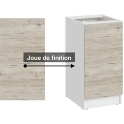 Pannello Di Finitura Per Mobile Basso Eco Noce Sbiancato