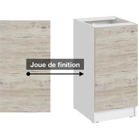 Pannello Di Finitura Per Mobile Basso Eco Noce Sbiancato 1 Pannello Di Finitura Per Mobile Basso Eco Noce Sbiancato