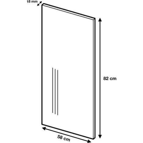 Pannello Di Finitura Per Mobile Basso Eco Noce Sbiancato 2 Pannello Di Finitura Per Mobile Basso Eco Noce Sbiancato - immagine 2