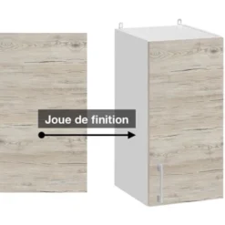 Pannello Di Finitura Per Mobile Alto Eco Noce Sbiancato