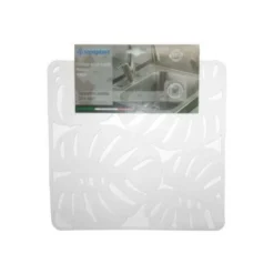 TAPPETO LAVELLO 32X32CM FOGLIE BIANCO