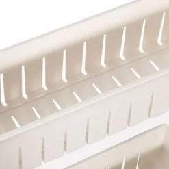 DYHF Carrellino Scaffale Stretto Salvaspazio Cucina Bagno A 4 Ripiani Con Ruote In Plastica Portaoggetti Scaffale Portaoggetti Sottile Cucina Carrello Portaoggetti Da Bagno 54.5x12.5x102cm -Wenko Negozio 78535076 3