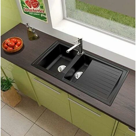 Respekta ALINEO100 - Lavandino, Nero , 100 Cm 4 Respekta ALINEO100 - Lavandino, Nero , 100 Cm - immagine 4