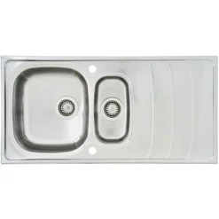 Respekta MIAMI100X50 Lavandino, Acciaio Inox, 100 X 50 Cm