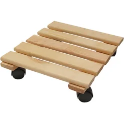 Pedana Sottovaso In Legno Cm. 30 X 30 Colore Naturale