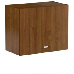 Pensile Sopracappa Noce Antico Con Anta Da Cucina Cm 60x32xh49