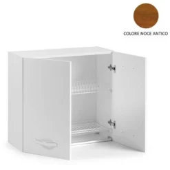 Pensile Componibile Scolapiatti Per Cucina Noce Cm 80 Cm 80x32xH 72 -Wenko Negozio 7970382 3