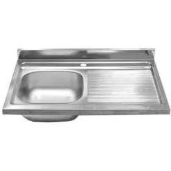 Lavello Cucina Vasca Con Gocciolatoio Dx In Acciaio Da Appoggio 50x80 Cm 9 Lavello Cucina Vasca Con Gocciolatoio Dx In Acciaio Da Appoggio 50x80 Cm -Wenko Negozio 7970391 5