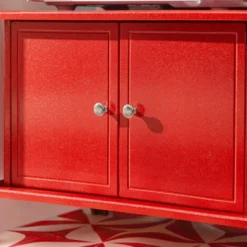 SoBuy Mensole Per Forno A Microonde, Carrello Da Cucina, Armadietto Cucina Rosso FRG12-R 7 SoBuy Mensole Per Forno A Microonde, Carrello Da Cucina, Armadietto Cucina Rosso FRG12-R -Wenko Negozio 7986069 3