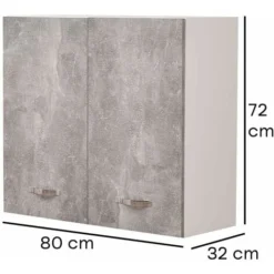 Pensile Da Cucina Scolapiatti Sistema Raccogligocce Mobile Colore Grigio Cemento -Wenko Negozio 80328160 3