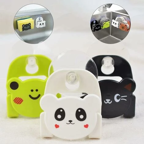 3pcs Porta Spugne Da Cucina Scarico Stendino Spugne Autoadesive Per Lavello Scaffale Portaoggetti Organizer Accessori Forniture Per Il Bagno Pratico E Attraente 3 3pcs Porta Spugne Da Cucina Scarico Stendino Spugne Autoadesive Per Lavello Scaffale Portaoggetti Organizer Accessori Forniture Per Il Bagno Pratico E Attraente - immagine 3