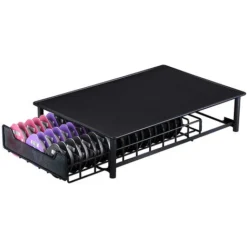DYHF Contenitore Cassetto Porta Capsule Cialde Caffè Portacapsule Da Caffè 28x42x9.5cm Nero