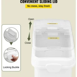 VEVOR Scatola DellImmagazzinaggio Degli Ingredienti Scatola DellImmagazzinaggio Mobile Di Plastica Con La Paletta Scorrevole Scatola DellImmagazzinaggio Commerciale Domestica Da 80 Kg -Wenko Negozio 82818513 4