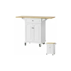 SoBuy Carrello Di Servizio, Tavolo Da Cucina,estensibile FKW36-WN