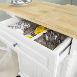 SoBuy Carrello Di Servizio, Tavolo Da Cucina,estensibile FKW36-WN -Wenko Negozio 8341169 4