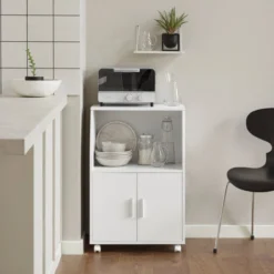 SoBuy Mobiletto Per Forno A Microonde,Carrello Da Cucina,credenza,FRG241-W -Wenko Negozio 8341173 5