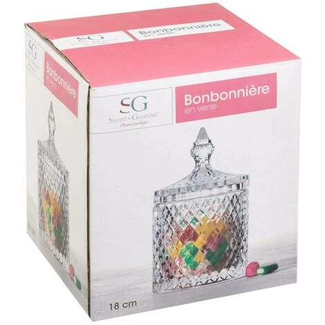 Barattolo Per Caramelle In Vetro Da 520 Ml Diamante - 5 Five Simply Smart 2 Barattolo Per Caramelle In Vetro Da 520 Ml Diamante - 5 Five Simply Smart - immagine 2