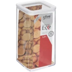 Lattina Ermetica Quadrata Eske 1,5l - Scatola Quadrata Eske 1500ml, Dimensioni L. 10 X L. 10 X H. 20 Cm - 5 Five Simply Smart 5 Lattina Ermetica Quadrata Eske 1,5l - Scatola Quadrata Eske 1500ml, Dimensioni L. 10 X L. 10 X H. 20 Cm - 5 Five Simply Smart -Wenko Negozio 83769891 3