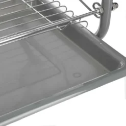 Scolapiatti In Metallo A 2 Livelli Con Vassoio Grigio - Scolapiatti, Metallo E Plastica, Dimensioni 43x24,5x38 Cm - 5 Five Simply Smart -Wenko Negozio 83773536 5