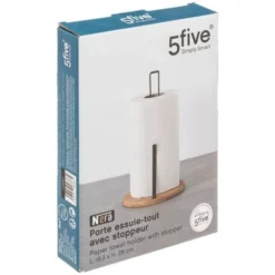 Porta Asciugamani Di Carta Nera - 5 Five Simply Smart -Wenko Negozio 83775275 3