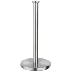 Porta Asciugamani Di Carta In Acciaio Inox - Porta Asciugamani Da Cucina, Acciaio Inossidabile, Dimensioni 33,5x14,7 Cm - 5 Five Simply Smart